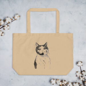 Large organic tote bag