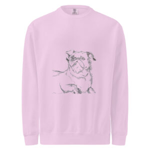 Unisex garment-dyed sweatshirt