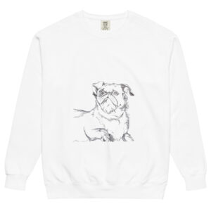 Unisex garment-dyed sweatshirt