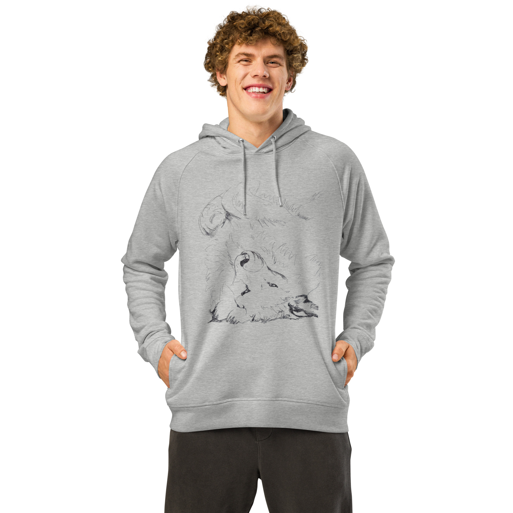 Unisex organic side pocket hoodie - Image 4